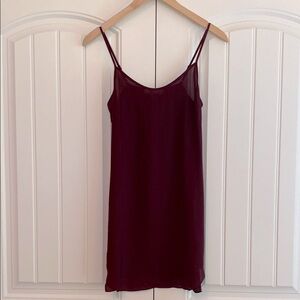 burgundy slip dress mini Two Pieces Burgundy Chiffon Long Prom Dresses, 2 Pieces Wine Red Long – Eip  Collection